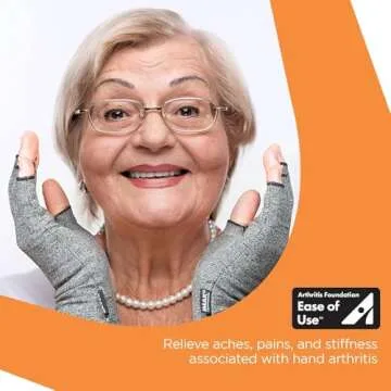 IMAK Compression Arthritis Gloves for Pain Relief - Grey