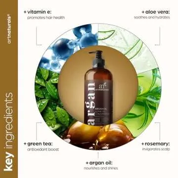 Artnaturals Argan Oil Leave-In Conditioner - (12 Fl Oz / 355ml) - Made with Organic and Natural Ingredients - for All Hair Types – Treatment for Damaged, Dry, Color Treated and Hair Loss (ANHA-0802)