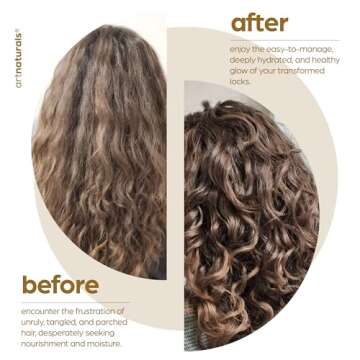 Artnaturals Argan Oil Leave-In Conditioner - (12 Fl Oz / 355ml) - Made with Organic and Natural Ingredients - for All Hair Types – Treatment for Damaged, Dry, Color Treated and Hair Loss (ANHA-0802)