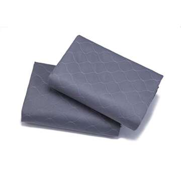 Washable Dog Pee Pads+Free Grooming Gloves - Reusable Whelping Pads,Waterproof Dog Mat Non-Slip Puppy Potty Training Pads for Dogs, Cats, Bunny