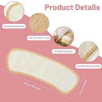 Castor Oil Pack Wraps for Relaxation and Relief, 2 pcs