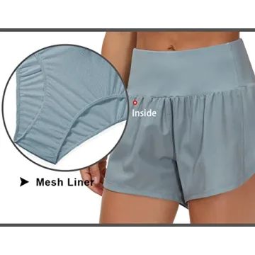 Women's High Waisted Running Shorts for Workouts