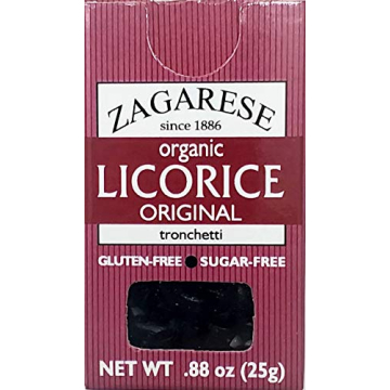 Zagarese 100% Organic Licorice, Original, 0.88 Ounce Flip Top Box