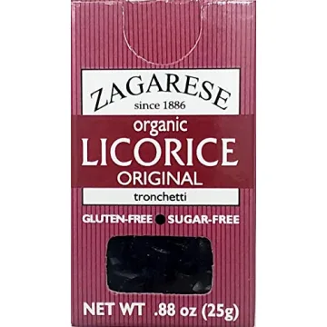Zagarese 100% Organic Licorice, Original, 0.88 Ounce Flip Top Box