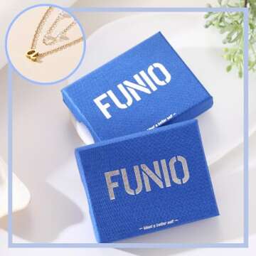 FUNIO Layered Initial Necklaces for Women, Gold Pearl Choker Necklaces for Women Dainty Letter A Pendant Necklace Tiny Personalized Initial Necklaces Jewelry Jewelry Gifts