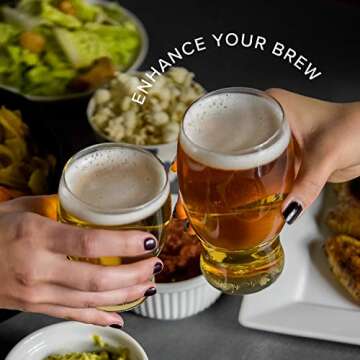 TOSSWARE POP 18oz Pint Set of 48, Premium Quality, Recyclable, Unbreakable & Crystal Clear Plastic Beer Glasses, 48 Count (Pack of 1)