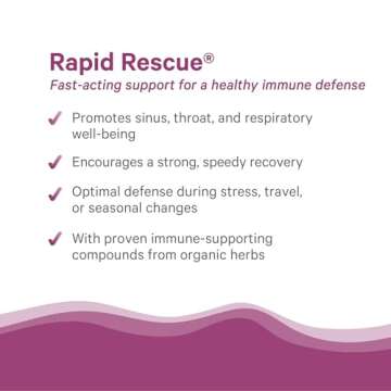 PURE SYNERGY Rapid Rescue | Organic Immune Support Capsules | Herbal Immune Supplement with Echinacea, Elderberry, and Olive Leaf Extracts | for Immediate Immune Support (42 Capsules)