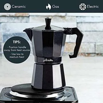 Primula Classic Moka Pot for Easy Espresso Brewing