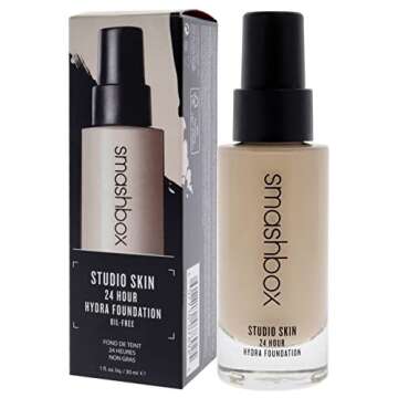 Studio Skin 15 Hour Wear Hydrating Foundation - 0.3 Fair With Neutral Undertone by Smashbox for Women- 1 oz Foundation