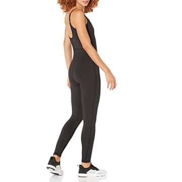 The Drop Women's Jackson Scoop Neck Catsuit, Black, XL