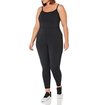 The Drop Women's Jackson Scoop Neck Catsuit, Black, XL