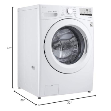 LG WM3400CW Ultra Large Front Load Washer 4.5 cu. ft.