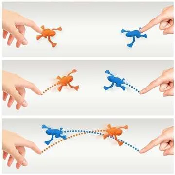 ArtCreativity Jump n Leap Frog Toy - 144 Pack of 2 Inch Assorted Colors, Cool Jumping Plastic Frogs for Kids - Vibrant Color Variety - Fun Party Favors, Goody Bag Fillers