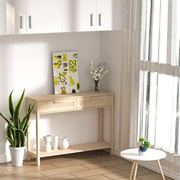 Stylish CREATIVELAND Console Table with 2 Drawers