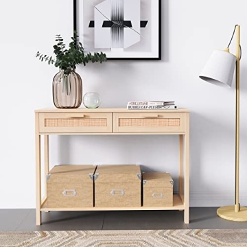 Stylish CREATIVELAND Console Table with 2 Drawers