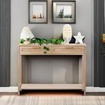 Stylish CREATIVELAND Console Table with 2 Drawers