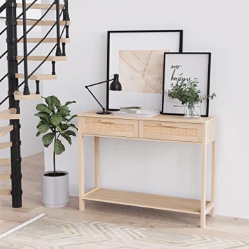 Stylish CREATIVELAND Console Table with 2 Drawers