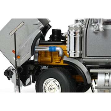 Western Star 4900 Tractor Cab with Ballast Box 6x4 Silver 1/50 Diecast Model by WSI Models 34-2006