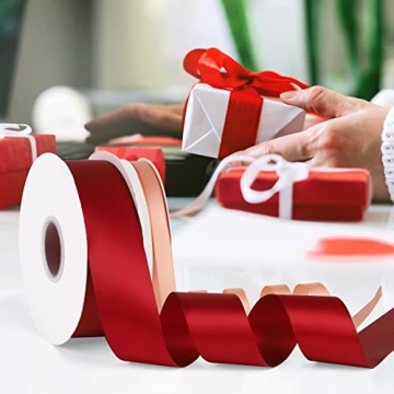 Double Faced Black Satin Ribbon 5/8" x 50 Yards for Crafts