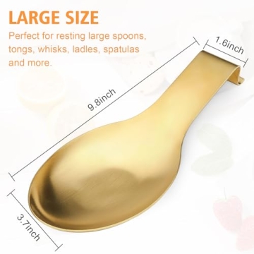 VanlonPro Stylish Stainless Steel Spoon Rest for Kitchen