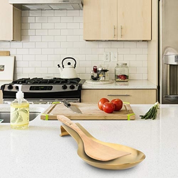 VanlonPro Stylish Stainless Steel Spoon Rest for Kitchen