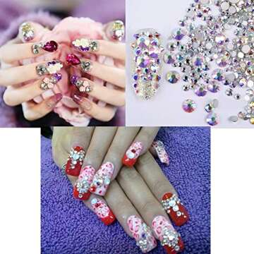 Mouygj Rhinestone Picker Dotting Pen, Nail Dotting Tool Double Head Wax Pen, Rhinestone Pickup Tool for DIY Nail Art