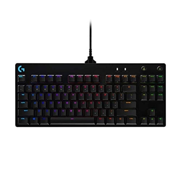 Logitech G PRO Mechanical Gaming Keyboard, Ultra Portable Tenkeyless Design, Detachable Micro USB Ca...
