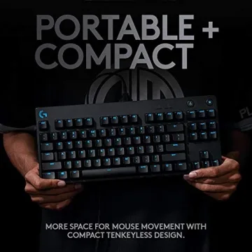 Logitech G PRO Gaming Keyboard, Portable & RGB Backlit