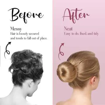 Women's Hair Bun Maker French Twist Hair Fold Wrap Snap by Andlane (1 Brown, 1 Light Brown)