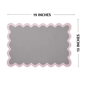 Folkulture Cotton Placemats Set of 4 for Dining