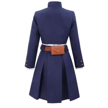DAZCOS Women's Anime Cosplay Costume US Size Uniform Outfit with Belt Waist Bag (Small)