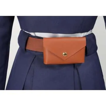 DAZCOS Women's Anime Cosplay Costume US Size Uniform Outfit with Belt Waist Bag (Small)
