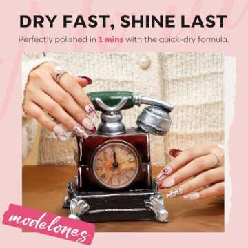 Modelones Nail Polish Collection Quick Dry Glitter Set