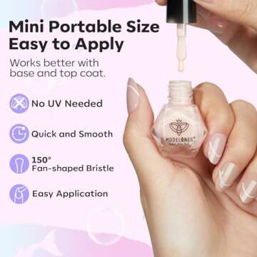 Modelones Nail Polish Collection Quick Dry Glitter Set