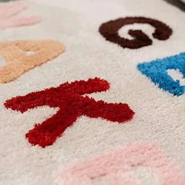 ABOUND LIFESTYLE Bath Mat, Cute Bath Mat, Fade Resistant Cute Bathroom Decor, Funny Tufted Microfiber Bath Rug, Machine Washable, Extra Large Bath Mat, Non-Slip (32”x20”) (Get Naked)