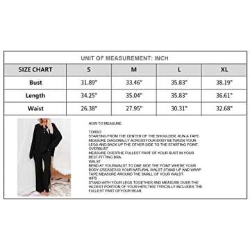 Women Side Split Top 2 Piece Solid Long Sleeve Button Decoration Loose Active Sweatsuits Set Beige XL