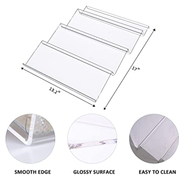 Premium Acrylic 4-Tier Spice Drawer Organizer for Kitchen