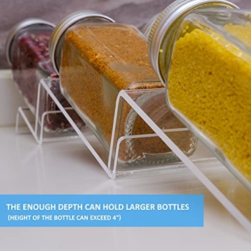 Premium Acrylic 4-Tier Spice Drawer Organizer for Kitchen