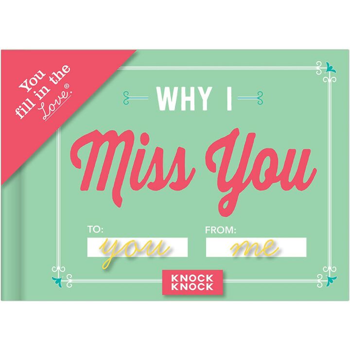 Why I Miss You Fill-in-the-Blank Journal