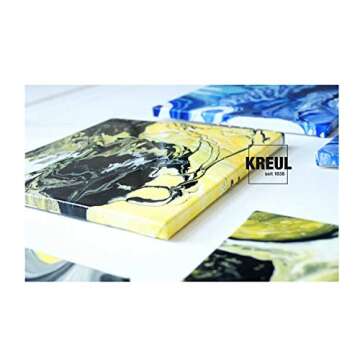 Kreul Solo Goya Water Based Pouring Fluid Optimises Flow Performance of Acrylic Paints 500ml, us:one size, White