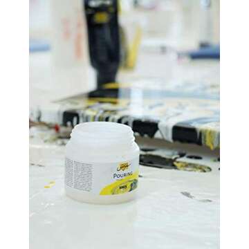 Kreul Solo Goya Water Based Pouring Fluid Optimises Flow Performance of Acrylic Paints 500ml, us:one size, White