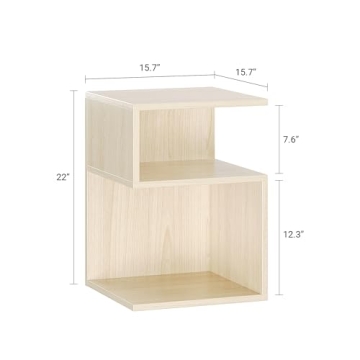 ODIKA Tokyo Minimalist 3 Tier End Table - Stylish and Compact