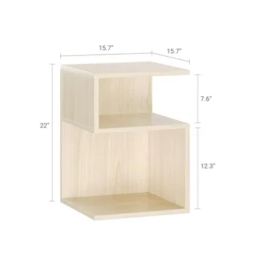 ODIKA Tokyo Minimalist 3 Tier End Table - Stylish and Compact
