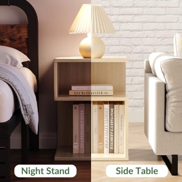 ODIKA Tokyo Minimalist 3 Tier End Table - Stylish and Compact