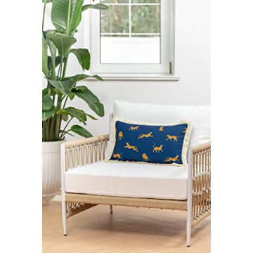 Hofdeco Tropical Lumbar Pillow Cover 12x20 Water Resistant