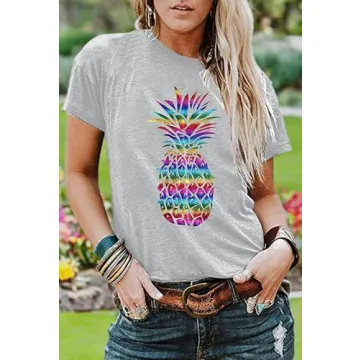Stylish Women's Pineapple Shirt for Casual Summer Wear