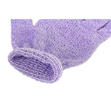 8 Pairs Double Sided Exfoliating Gloves Body Scrubber Scrubbing Glove Bath Mitts Scrubs for Shower, Body Spa Massage Dead Skin Cell Remover 1