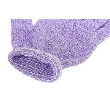 8 Pairs Double Sided Exfoliating Gloves Body Scrubber Scrubbing Glove Bath Mitts Scrubs for Shower, Body Spa Massage Dead Skin Cell Remover 1
