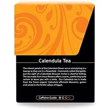 Buddha Teas Organic Calendula Flower Tea - OU Kosher, USDA Organic, CCOF Organic, 18 Bleach-Free Tea Bags