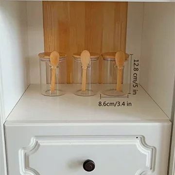 Stylish Piscepio Glass Jar Containers for Kitchen Organization